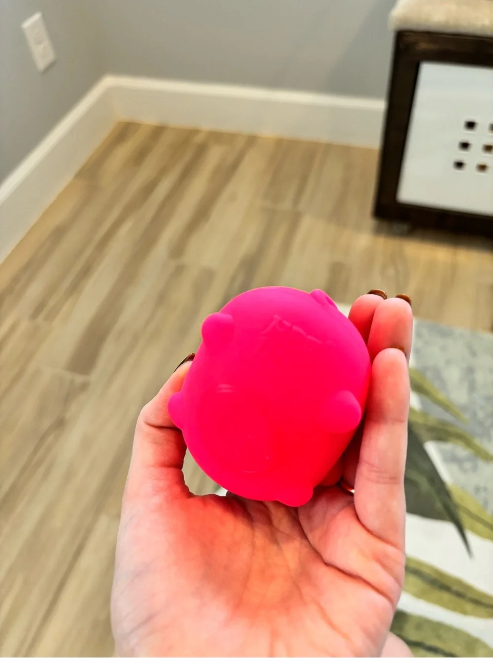 Needoh Funky Pup pink Squishy fidget toy